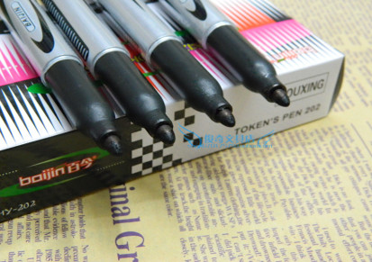 物流单头擦不掉记号笔 黑色马克笔 勾线笔 签字大头笔 可添加墨水