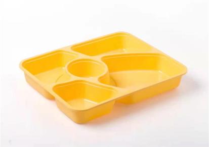 湖北五格餐盒 塑料五格餐盒批发 一次性塑料五格餐盒 五格打包餐盒
