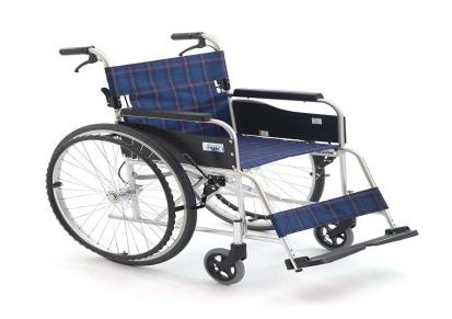 MIKI轮椅MPT-47JL大轮免充气折叠轻便残疾老人手动轮椅车