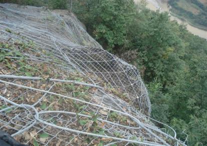 主动被动边坡防护网 环形固土护坡拦石网 防坠安全网 凯山丝网厂家