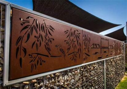 迈鸿定制金属镂空艺术屏风客厅玄关现代风隔断庭院透光围墙护栏