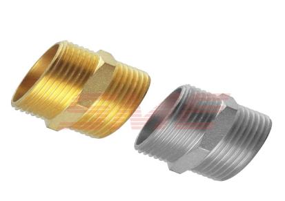 SME 供应不锈钢等径双外螺304/316双外螺黄铜六角螺纹接头管道对接