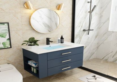 智能北欧橡木浴室柜 永洛达 组合现代简约挂式镜柜