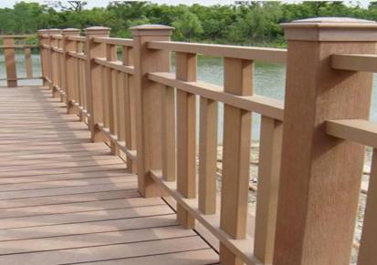 贵州塑木栏杆栈道园林木塑围栏公园木塑护栏景区木塑栏杆塑木地板