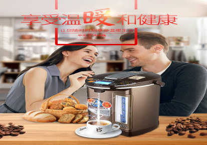 申花 5L电热水瓶 保温电水壶 6段温控饮水机 电热水壶 直饮机