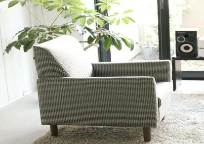 亦雅设计A1017S高档单人沙发布艺家具 现代轻奢沙发椅美式厂家直销