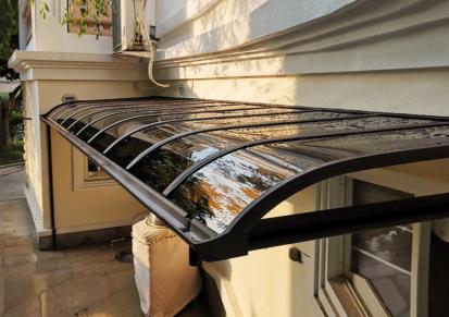 阳台户外防水铝合金雨棚家用窗户门头遮阳耐力板雨蓬别墅楼顶常用ACHAREX