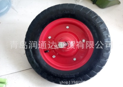 供应350-8大方块工具类充气轮 发泡轮 橡胶轮 轮胎胶轮