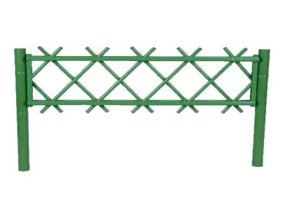不锈钢仿竹篱笆护栏栅绿化花园仿真栅栏新农村户外庭院子菜园围栏