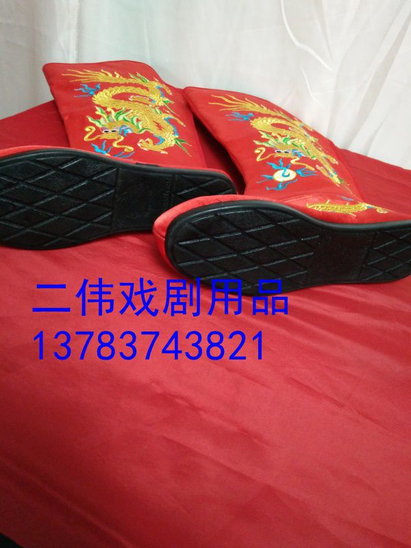 红色平底龙靴 (4)