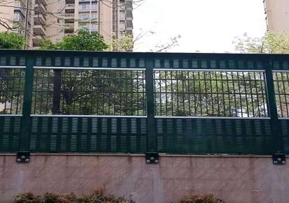定制高架城市轻轨地铁声屏障户外隔音板金属室外机器空调隔音围墙仕隆