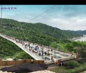海之安景区高空玻璃吊桥厂家景区大型游乐设备3D玻璃桥